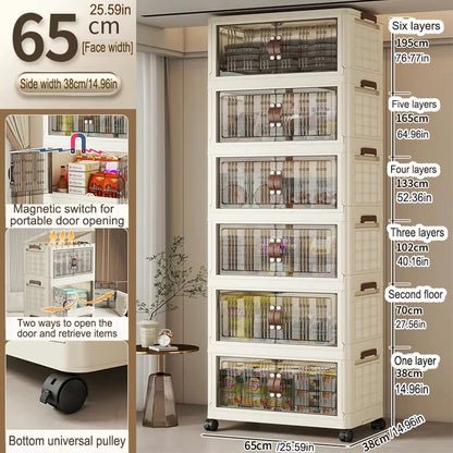 Large Capacity Foldable Wardrobe Storage Cabinet - Dustproof Closet Organizer, Easy to Install - Hom Haven