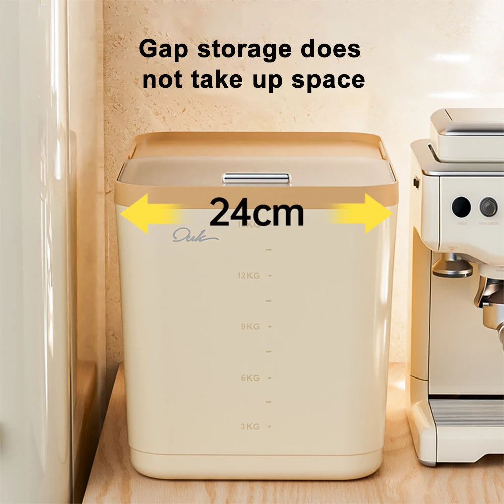 5/10/15KG Rice Storage Box Home with Lid Insect Proof Moisture Proof Rice Box Sealed Jar Kitchen Container Storing Dry Grain