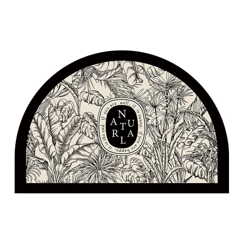 VIKAMA Bathroom Mats Kitchen Mats Foot Rugs Front Door Mats Diatomite Mud Non-slip Absorbent Quick Dry Machine Washable