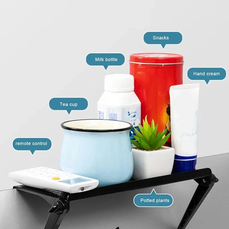 Adjustable Foldable Monitor Top Shelf - Desktop Organizer for TV, Computer Screen & Router (1/2 Pcs)