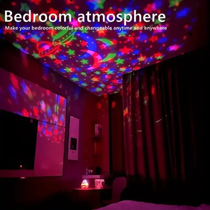 LED Starry Sky Night Light USB Projector - Magic Ball Moon & Star Atmosphere Lamp for Home & Room Decor - Hom Haven