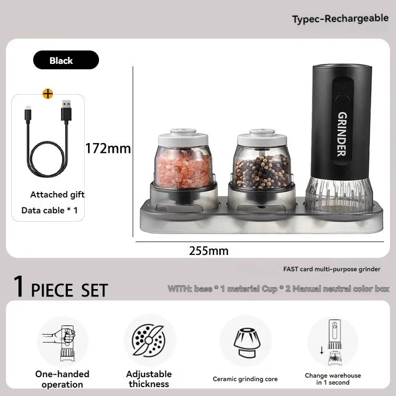 Multi-Functional Electric Pepper & Salt Grinder