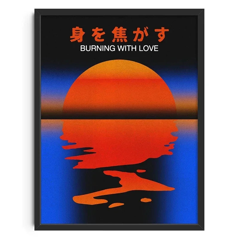Retro Abstract Nourishing Soul Canvas Wall Art - Classic Unframed Print Poster for Home & Living Room Decoration - Hom Haven